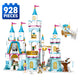 Set de Constructie cu Piese Tip Blocuri Constructie 928 Piese MiniBric Frozen Dream Castle