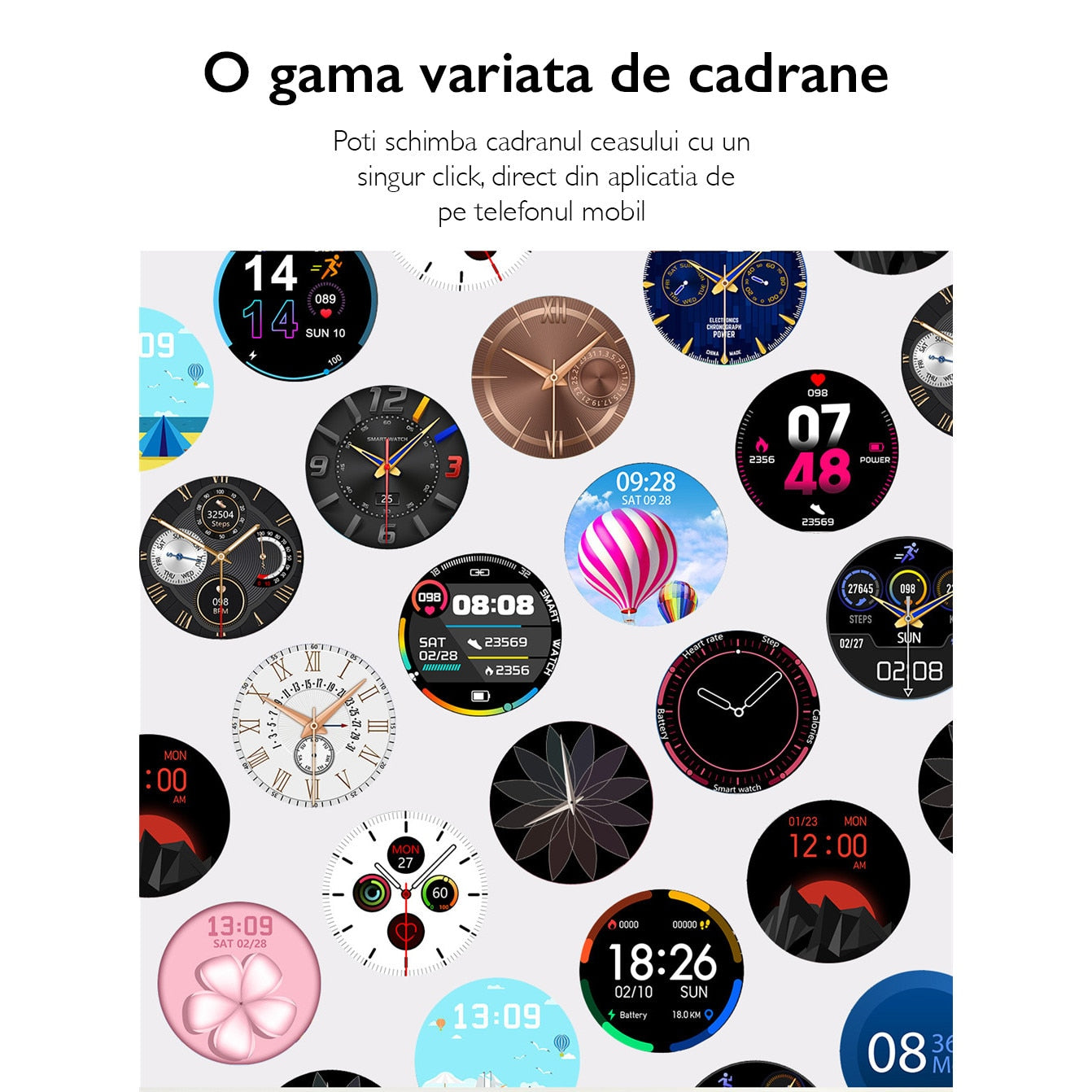 Ceas smartwatch TechONE™ DT96, Auriu
