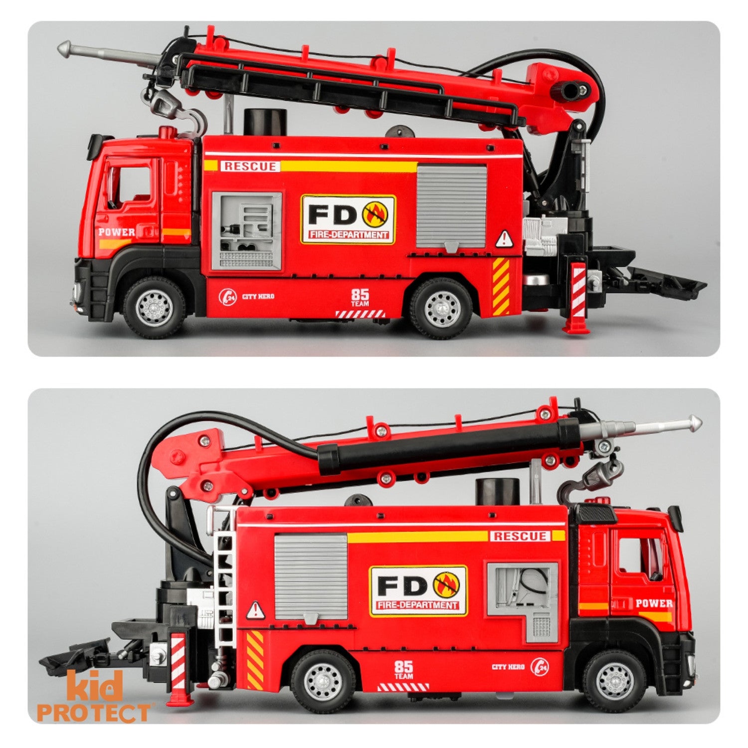 Masina de Pompieri Metalica De Jucarie Pentru Copii KidProtect Fire Engine