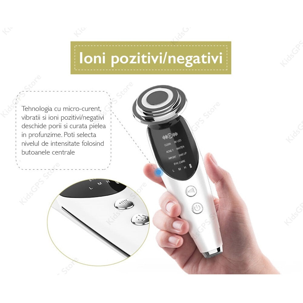 Aparat profesional pentru tratament facial si intinerirea pielii 7 in 1 Horigen®