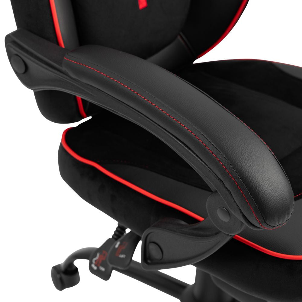 Scaun Gaming Ergonomic Premium Profesional KD Home Apex Fusion EIZI, Negru/Rosu