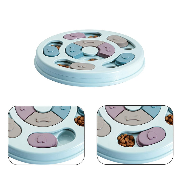 Castron hranire lenta caini si pisici cu puzzle Grunluft HappyPET DT-BY-04