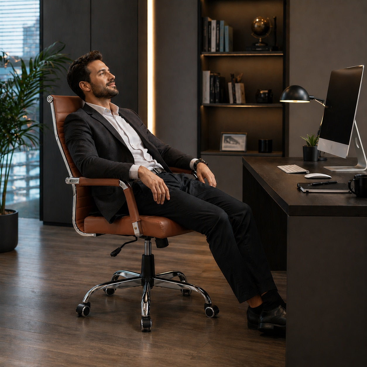 Scaun De Birou Directorial Ergonomic KD Home Syncro, Maro Deshis