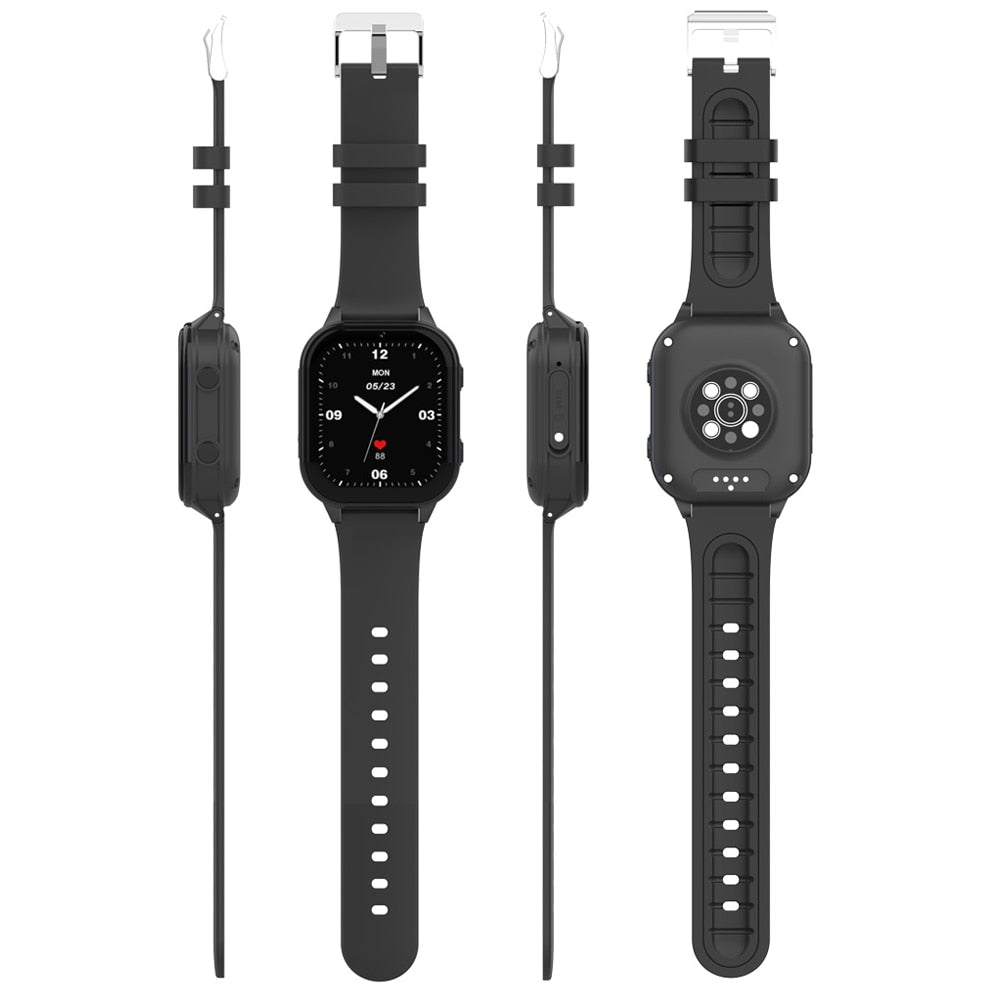 Ceas Smartwatch GPS Copii cu Localizare si Telefon Techone™ KT19T, Negru