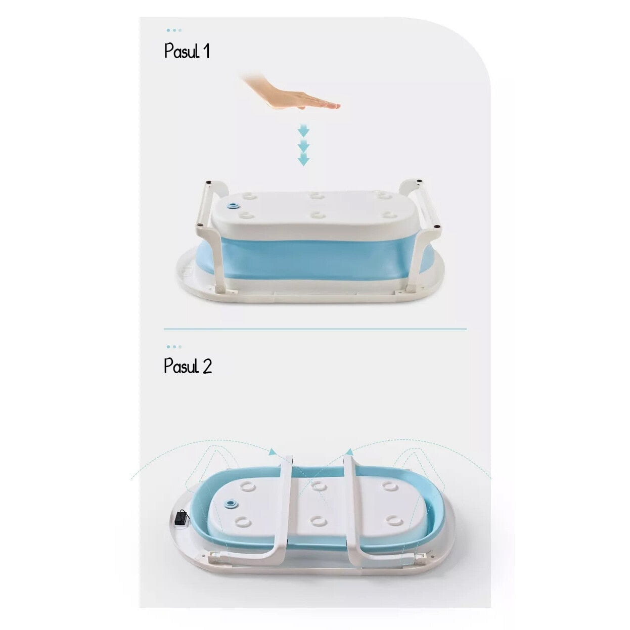 Cadita Bebelusi cu Pernuta KidProtect® Pliabila
