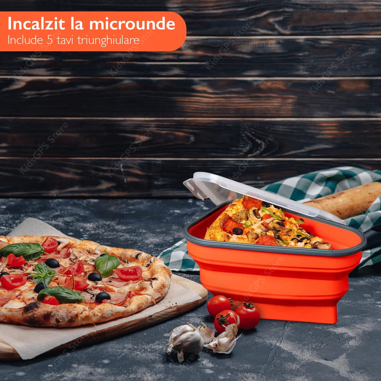 Cutie depozitare pizza din silicon Topaqua® Pizza Pack