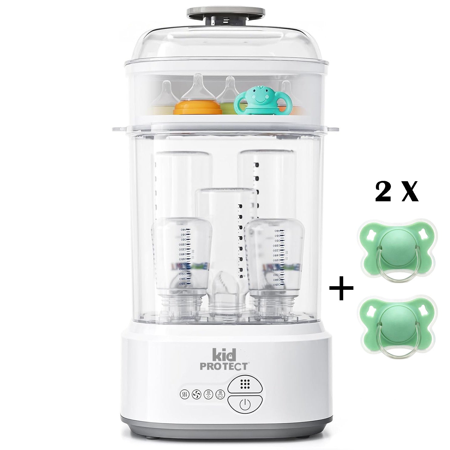 Sterilizator Biberoane Multifunctional 4 in 1 KidProtect VapoDry Elite