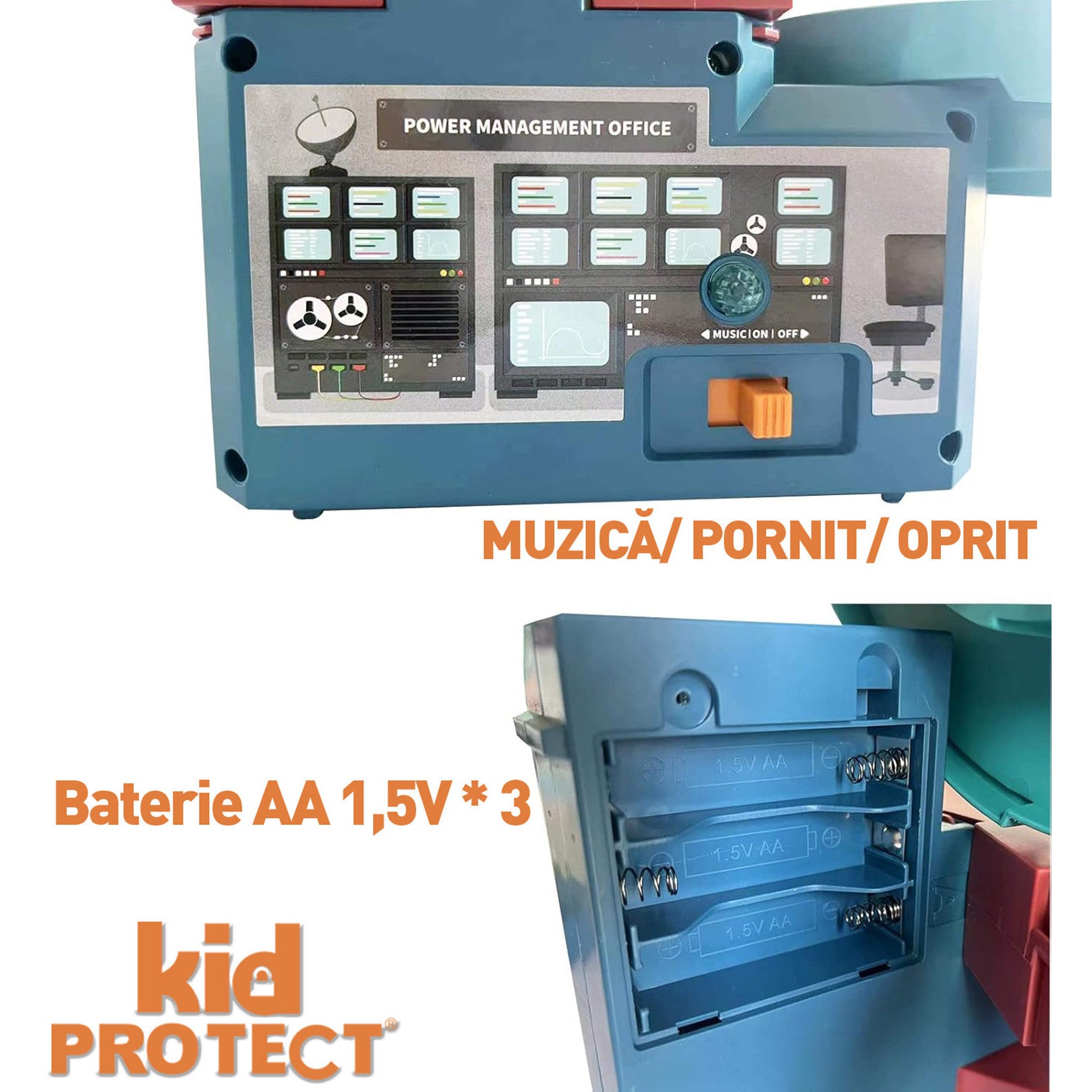 Set Jucarie Interactiva Circuit Cu Masinute KidProtect Jurassic Speedway