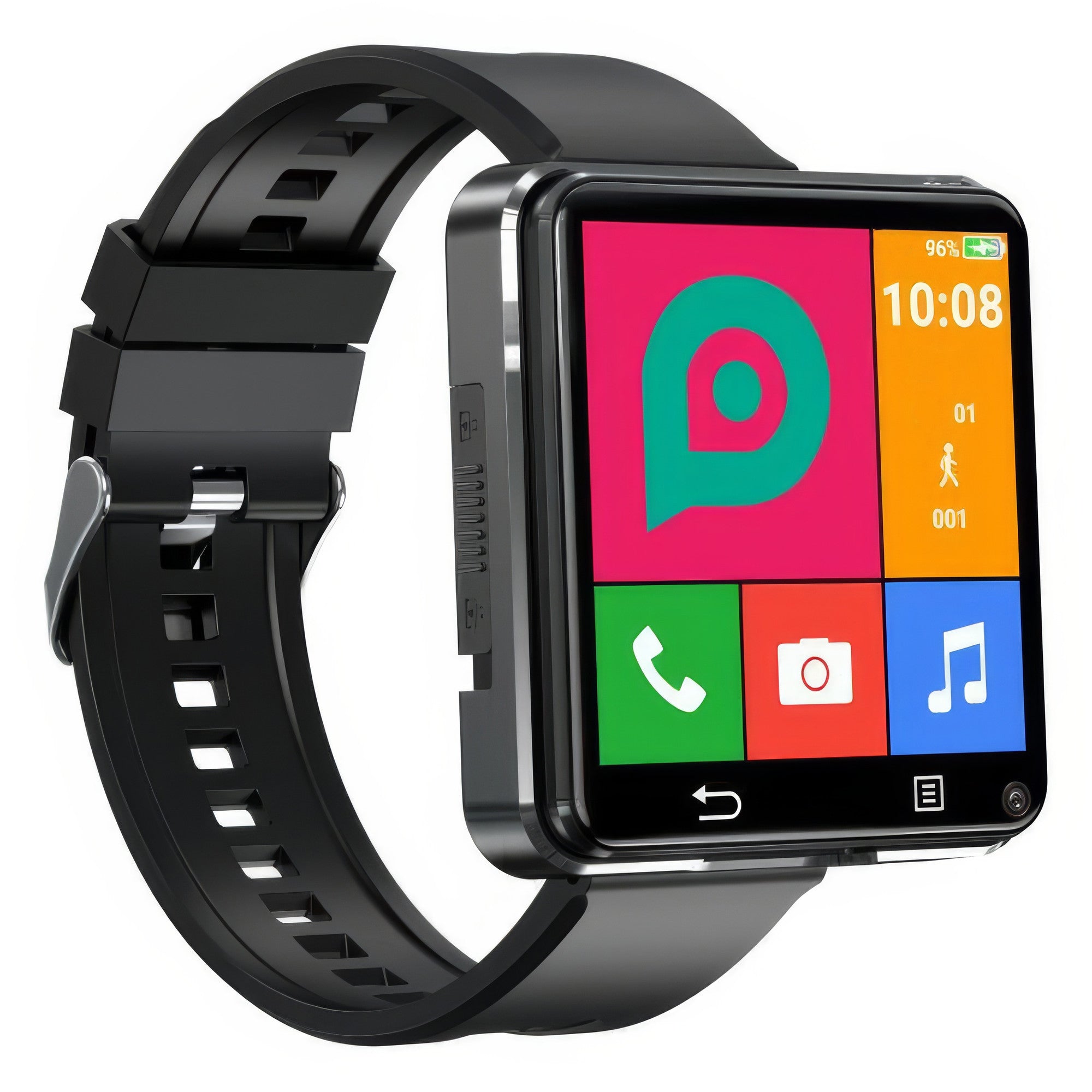 Ceas Smartwatch Barbati TechONE® MonitAstra, Negru