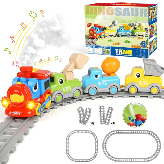 Circuit Trenulet de Jucarie Electric Pentru Copii KidProtect Builders Train