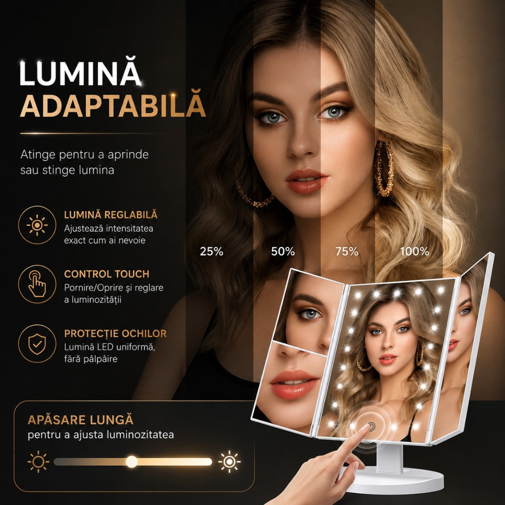 Oglinda Cosmetica Cu Marire Cu Led Pentru Machiaj KD Home BelleVue