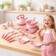 Set Accesorii Bucatarie Copii KidProtect Miss Chef, Roz