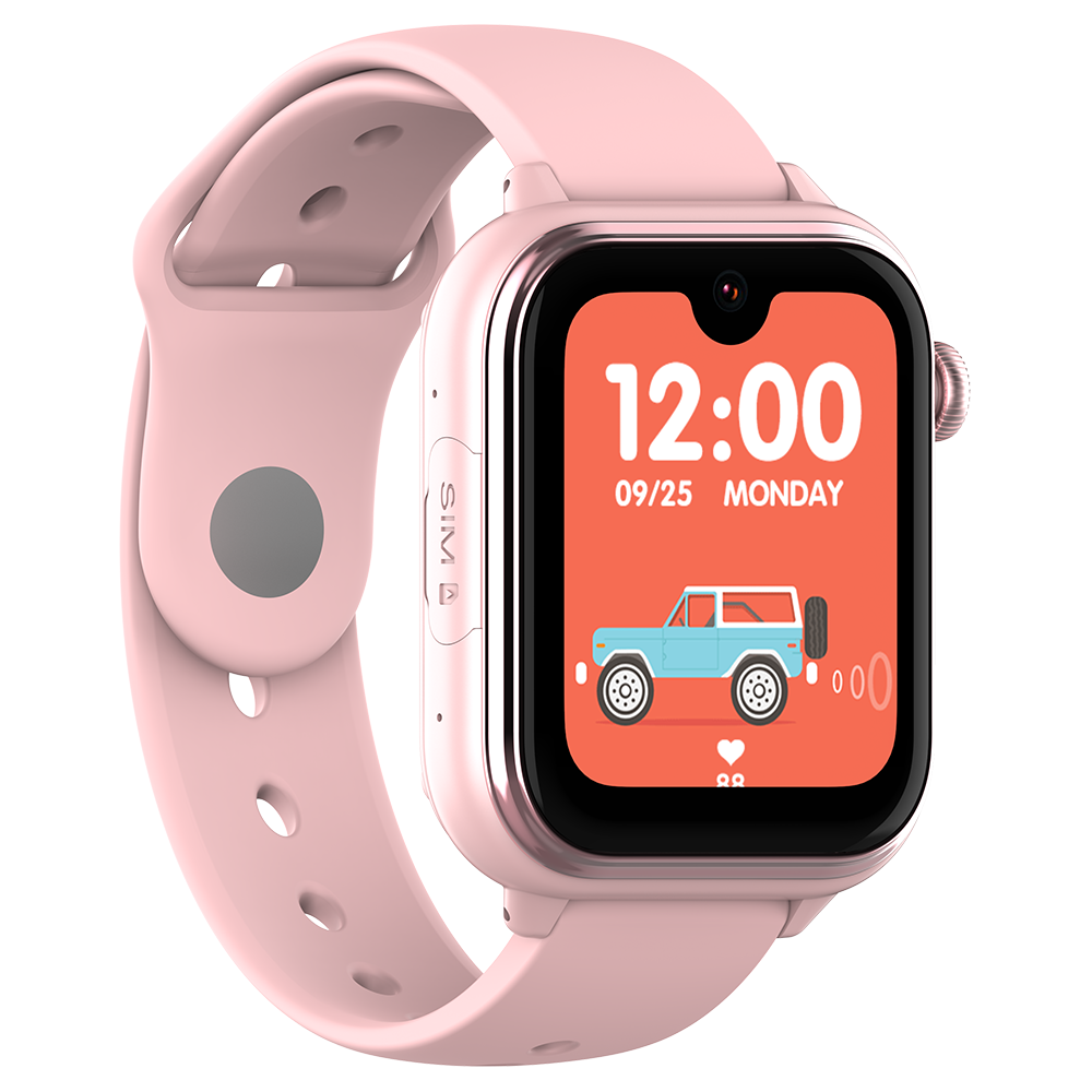 Ceas Smartwatch GPS Copii Cu Localizare Si Telefon Techone KT37, Roz