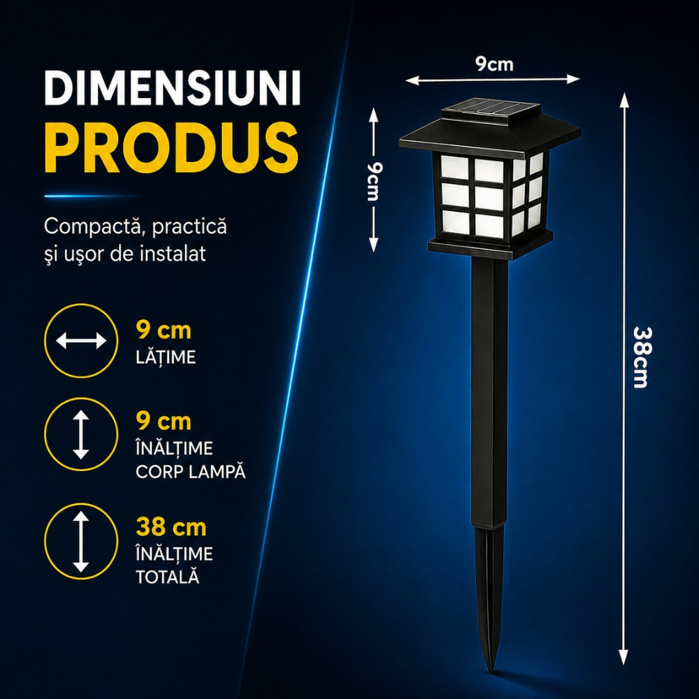 Set 6 Lampi Solare Techone Luma Garden