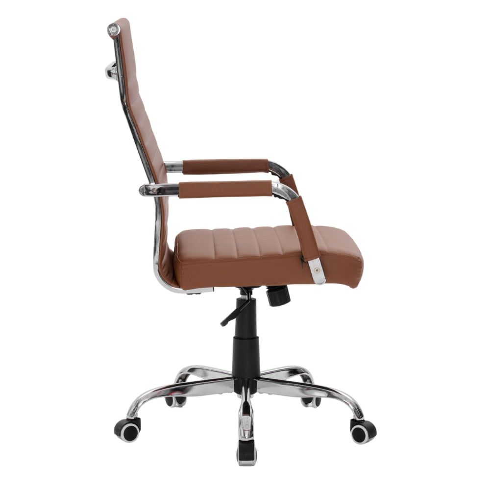 Scaun De Birou Directorial Ergonomic KD Home Syncro, Maro inchis