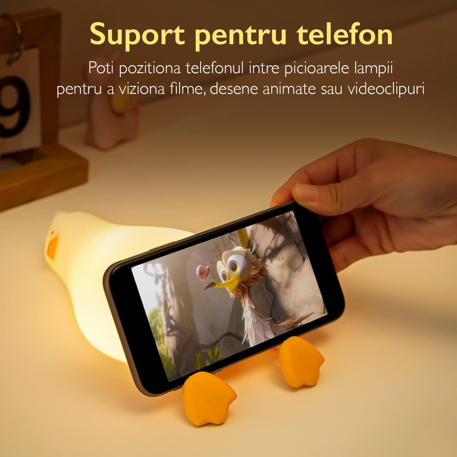 Lampa de Veghe Copii Techone® Ratusca Adormita Touch