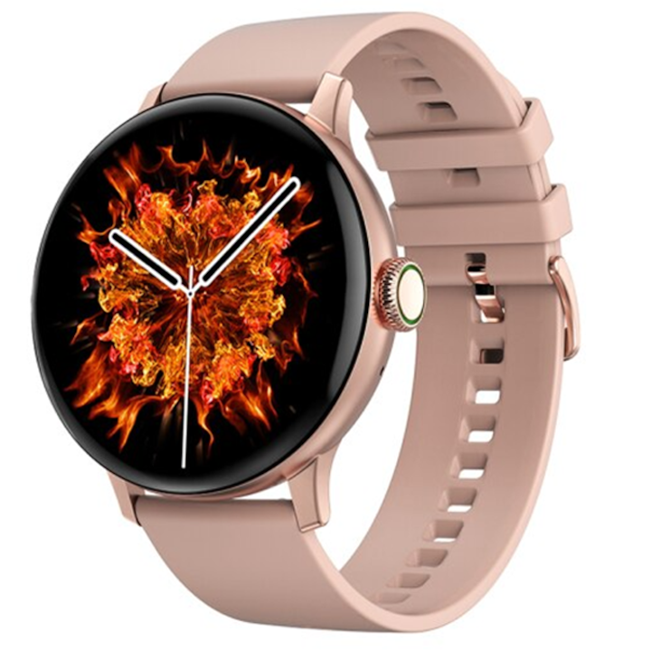 Ceas smartwatch femei TechONE DT2 Pro, Auriu
