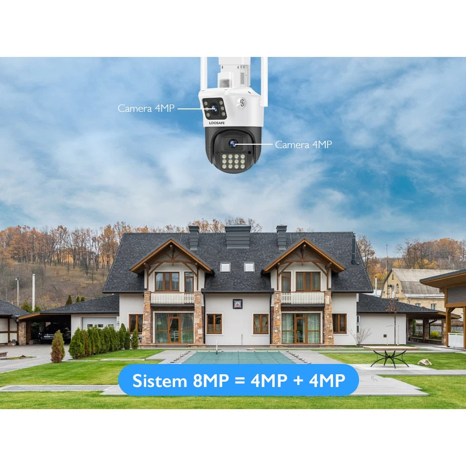 Camera de Supraveghere Dubla Wireless CCTV Loosafe® 80MX