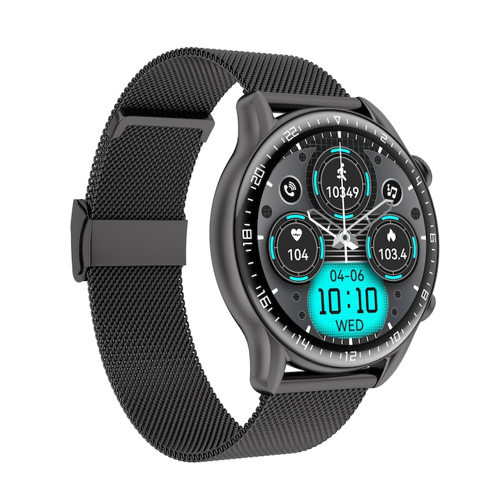 Ceas Smartwatch Barbati Wonlex® DW13 Starlight, Negru