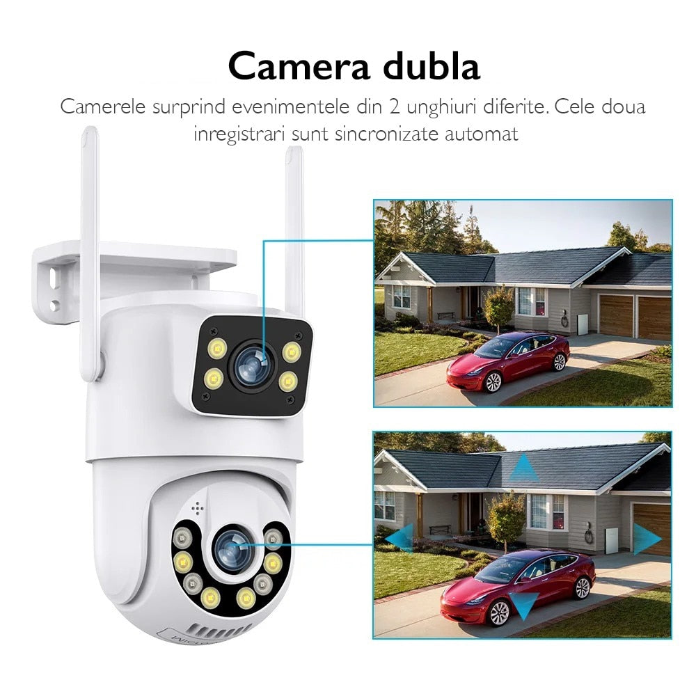 Camera De Supraveghere Video CCTV Dubla WIFI Loosafe® 80XM Safe Pal