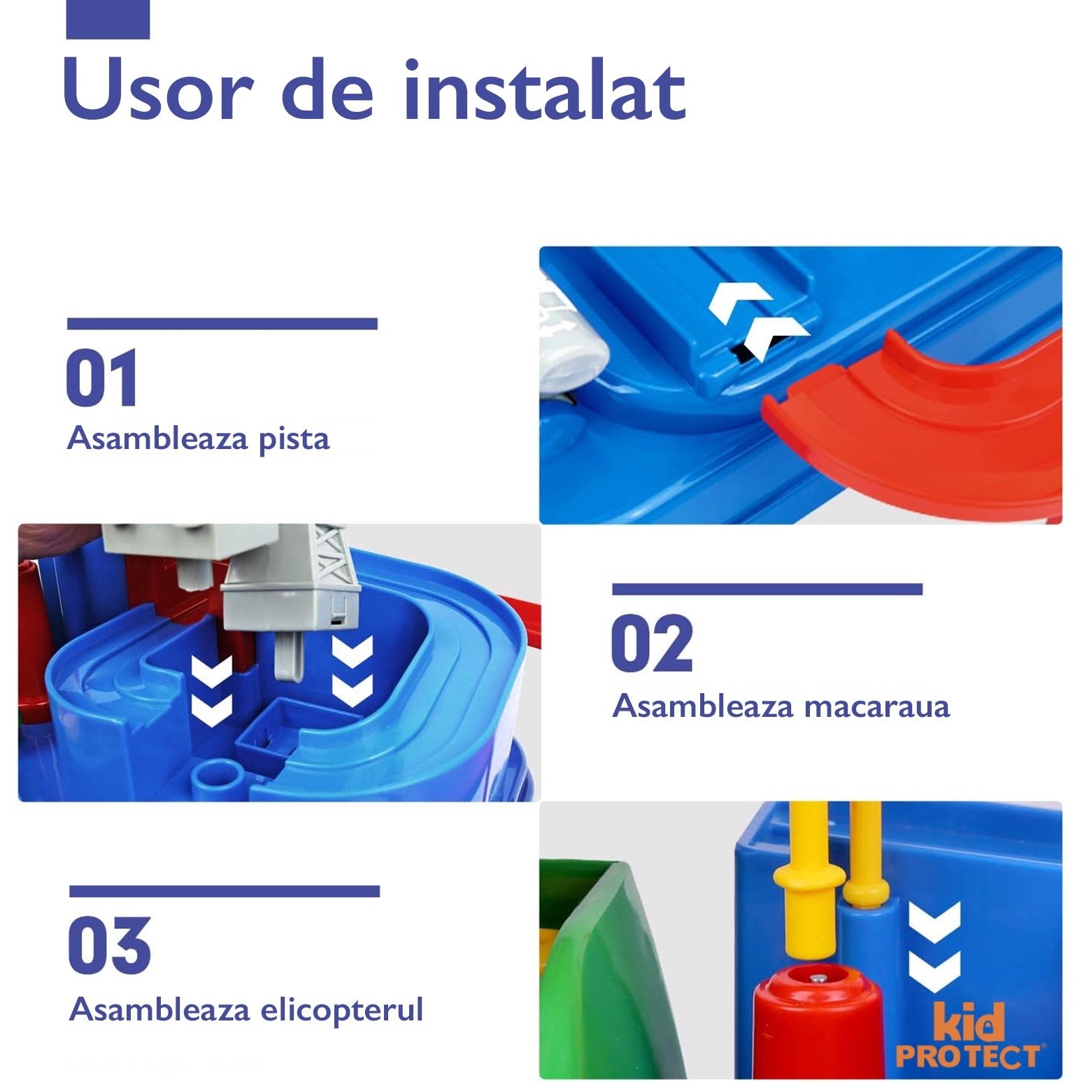 Set Jucarie Interactiva Circuit de Curse KidProtect® Rescue City