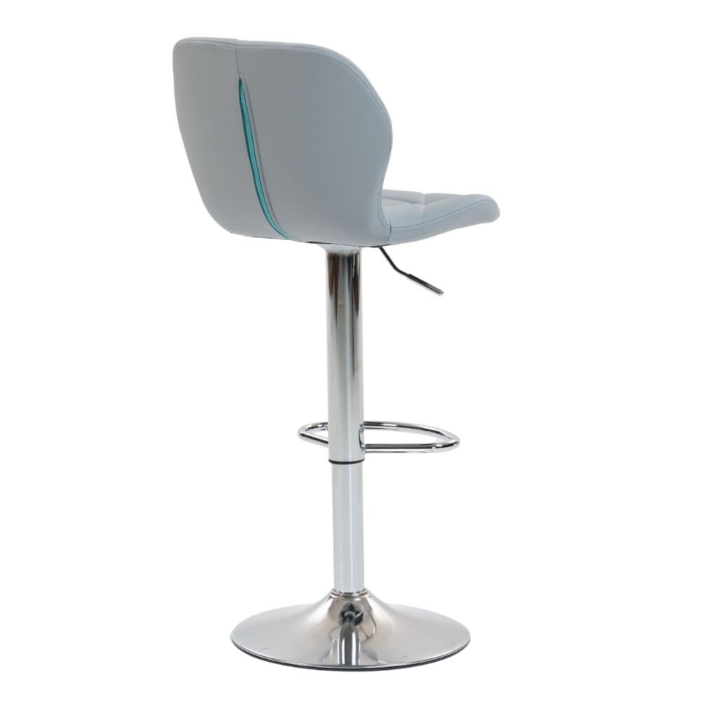 Scaun de Bar Inalt Cu Spatar KD Home® Velvet Rise 360, Gri