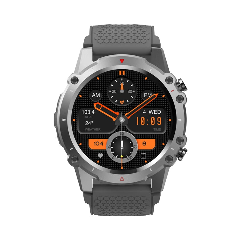 Ceas smartwatch barbati TechONE® KM22 Pro, Gri