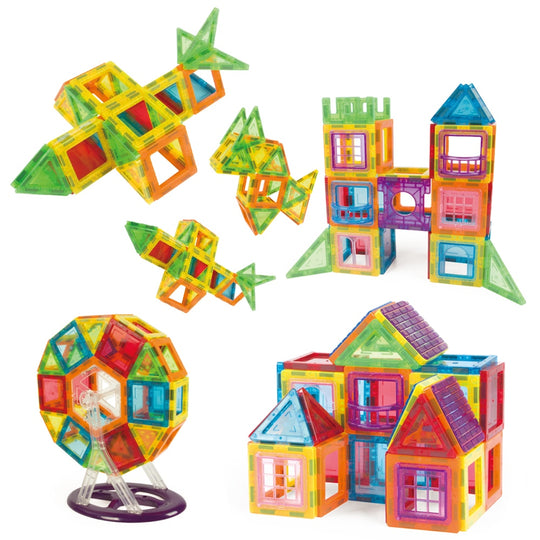 Set Constructie Blocuri Magnetice Copii KidProtect Mag Hero Big 70 buc