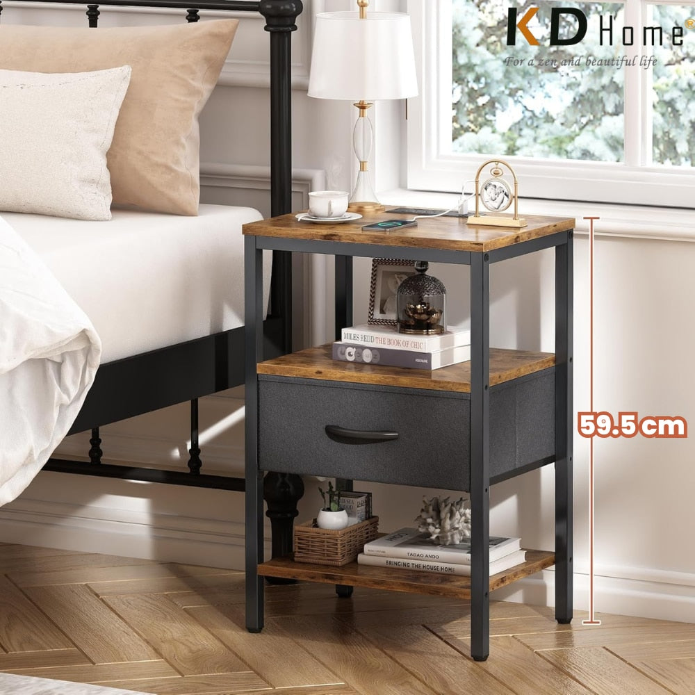 Noptiera cu Priza KD Home PowerSleep
