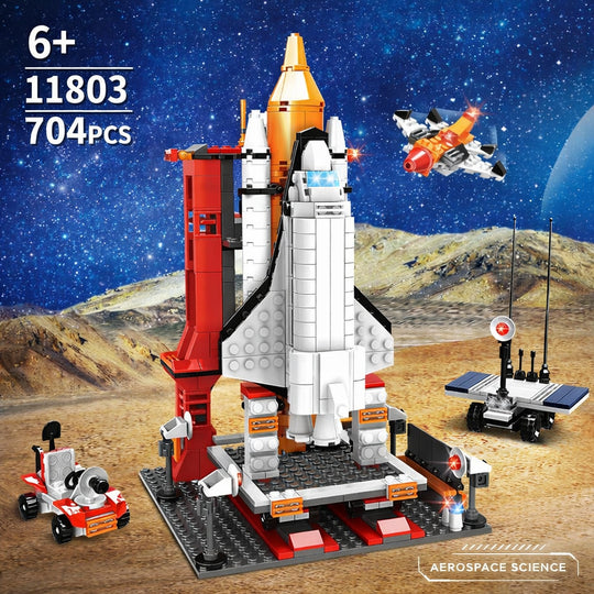 Set de Constructie cu Piese Tip Blocuri Constructie MiniBric Spacecraft Lunch Station