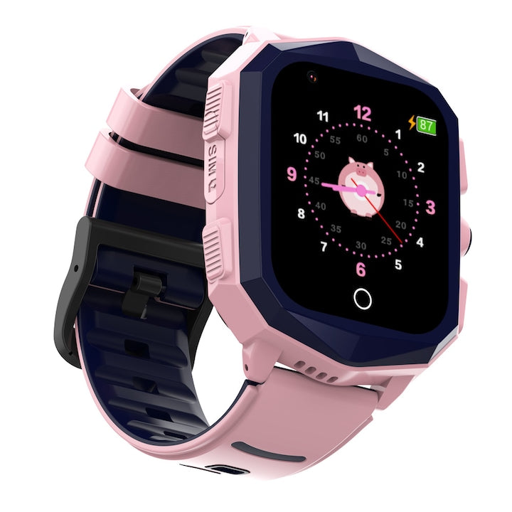 Ceas smartwatch GPS copii Techone™ KT20S 4G, Roz