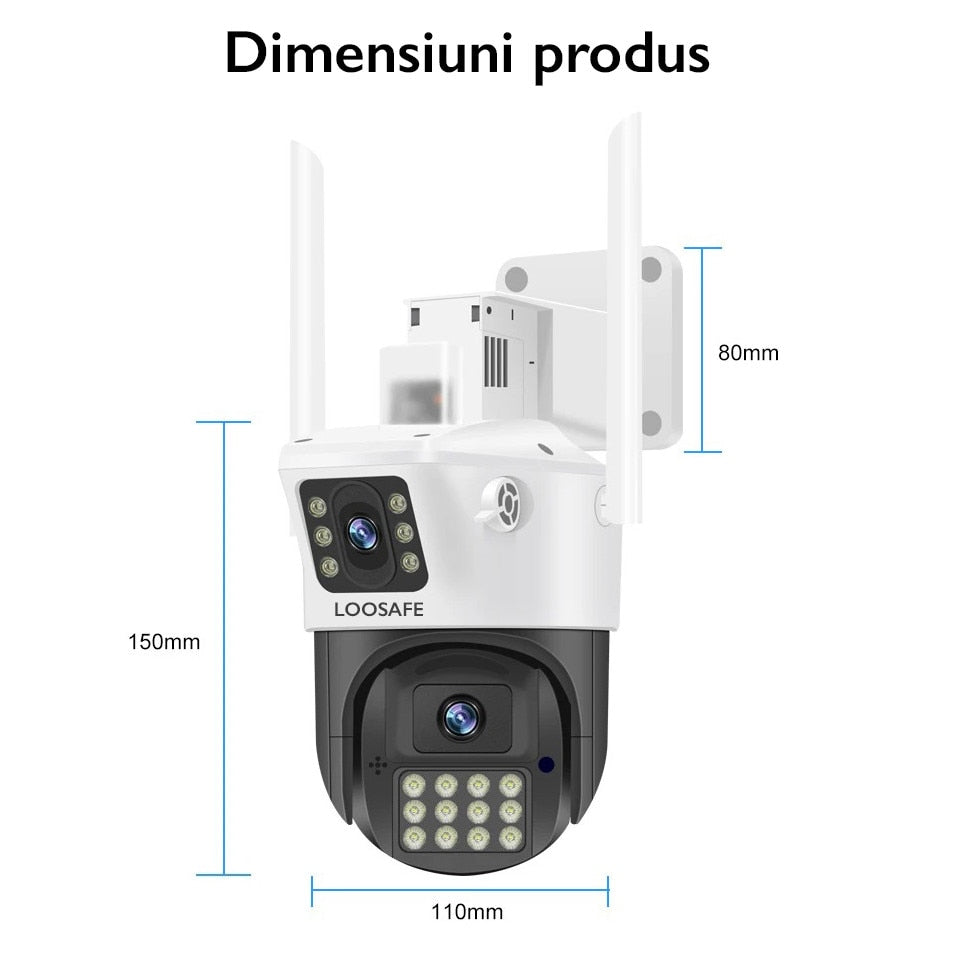 Camera de Supraveghere Dubla Wireless CCTV Loosafe® 80MX