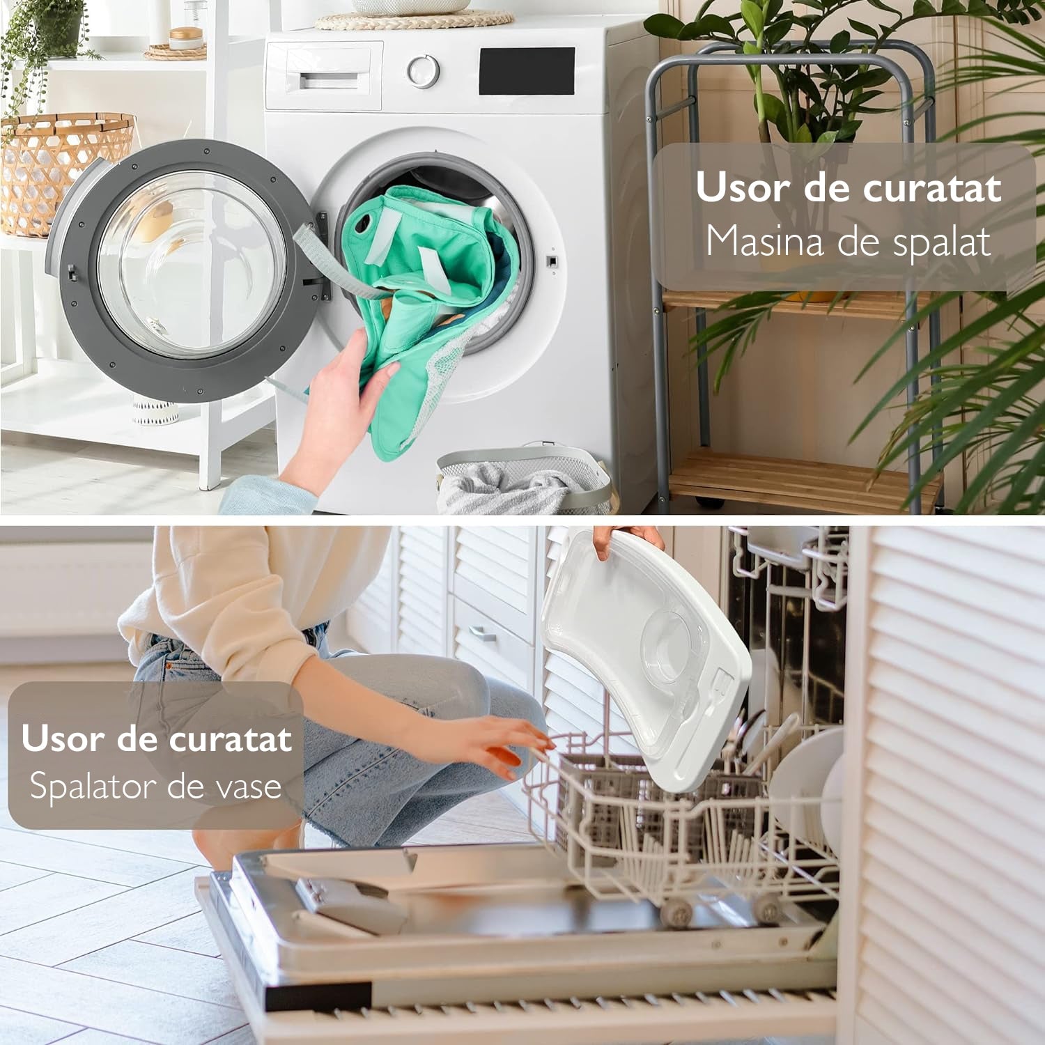 Scaun de Masa Portabil 2 in 1 Pentru Bebelusi si Copii, KidProtect® Easy Mom