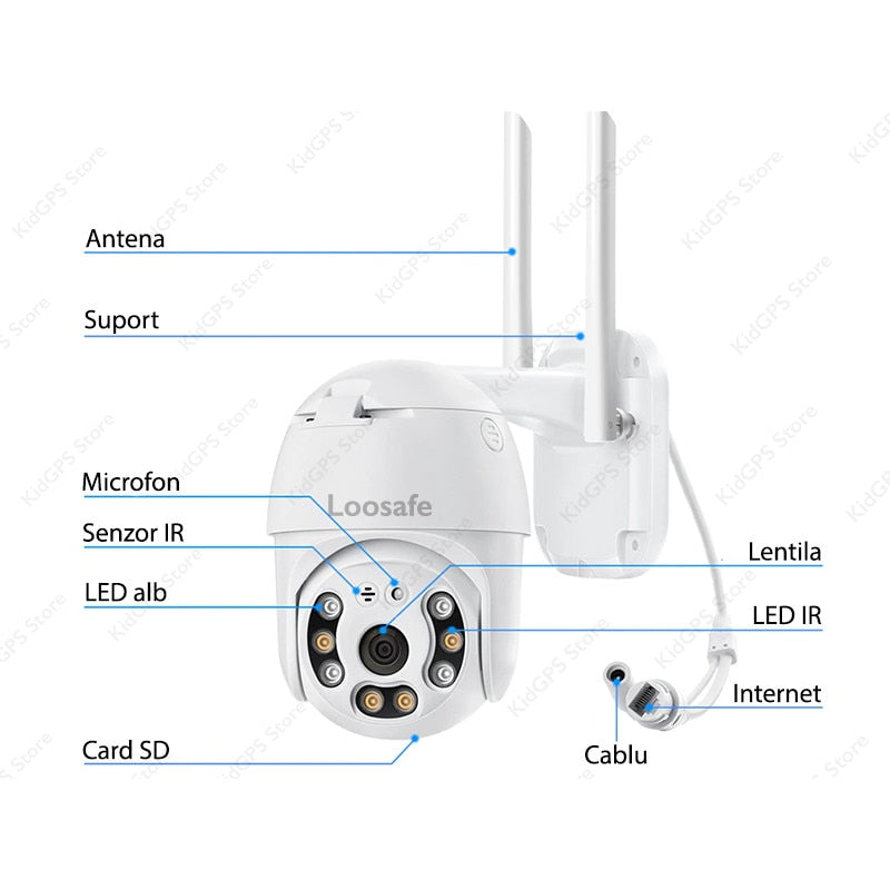 Camera de supraveghere video WIFI Loosafe® 80HS Eagle