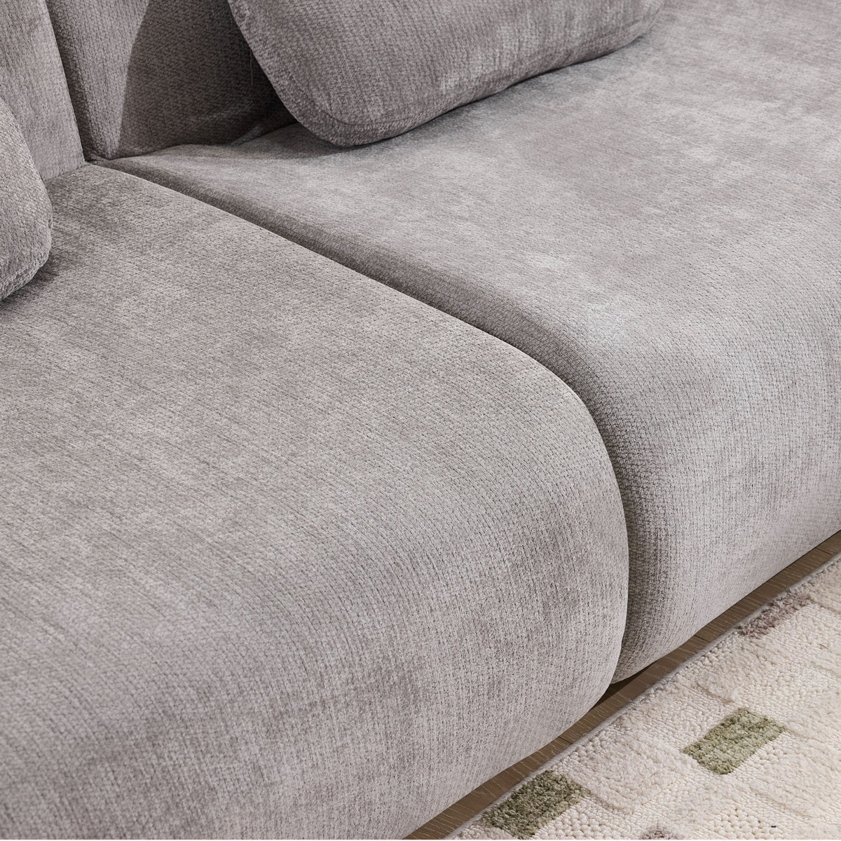 Canapea Modulara Coltar, KD Home EvoLounge, Gri