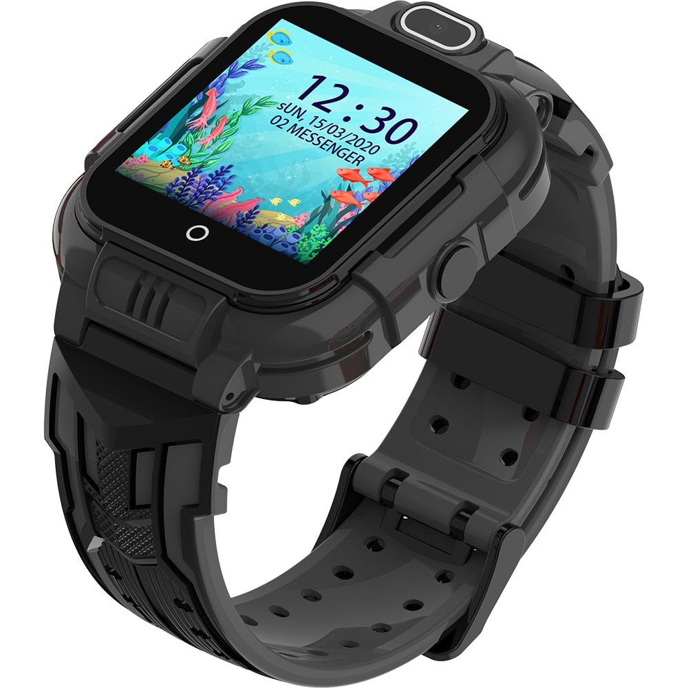 Ceas smartwatch GPS copii Techone™ KT16 4G, Negru