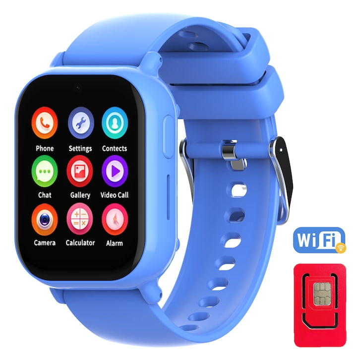Ceas Smartwatch GPS Copii Cu Localizare Si Telefon Techone™ TinyTracker CT22, Albastru