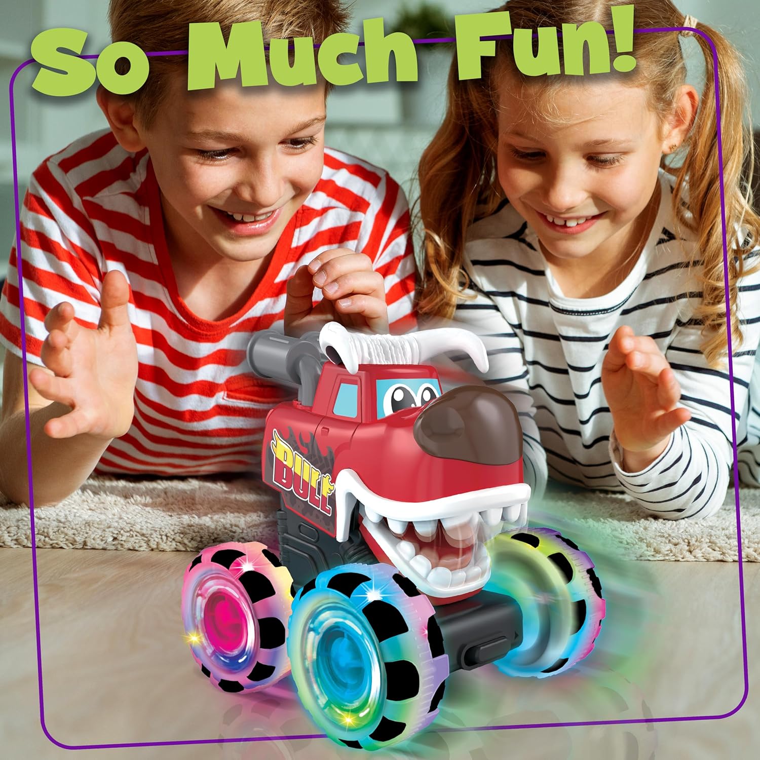 Masinuta Pentru Copii, KidProtect Monster Wheely Bull