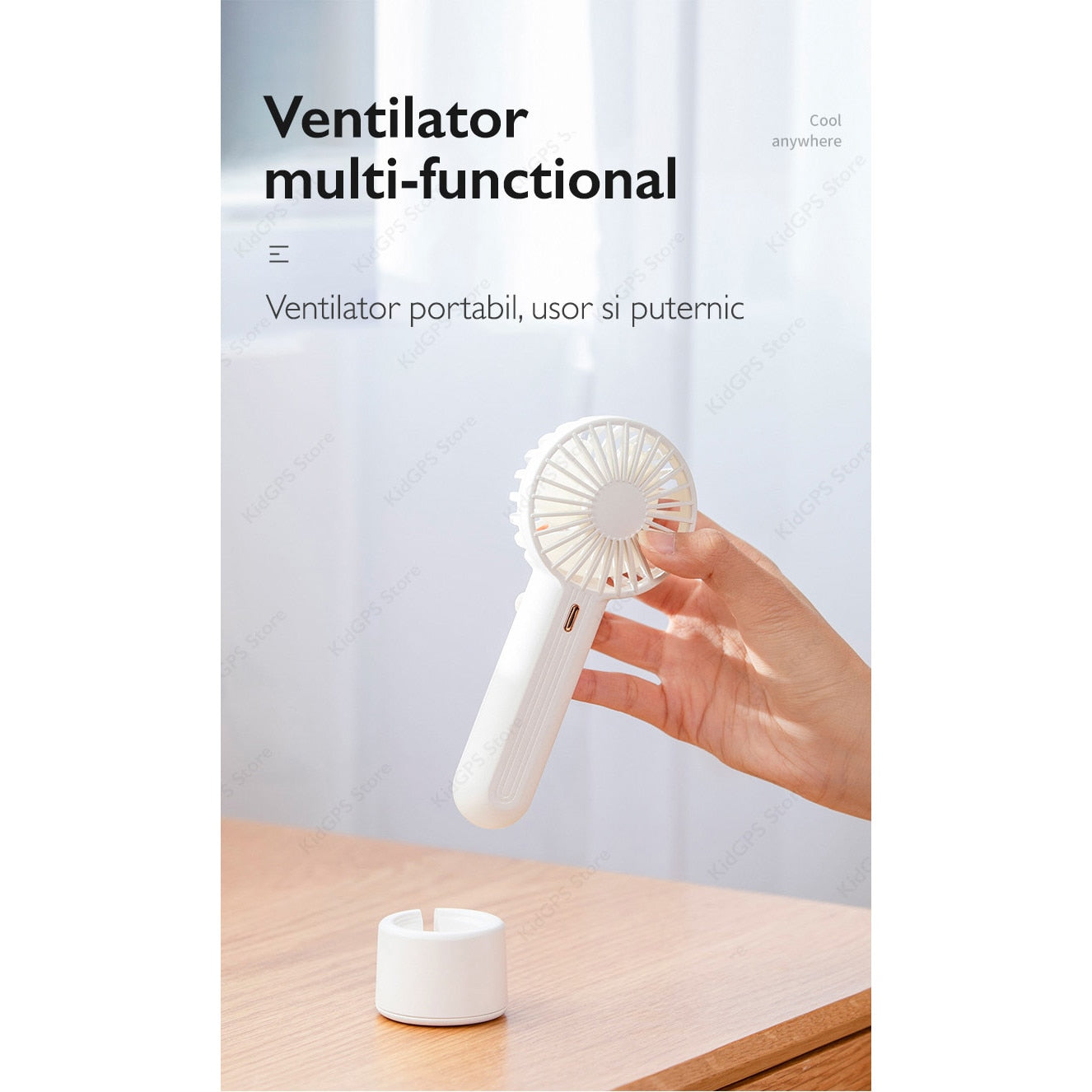 Mini ventilator portabil KD Home® F851