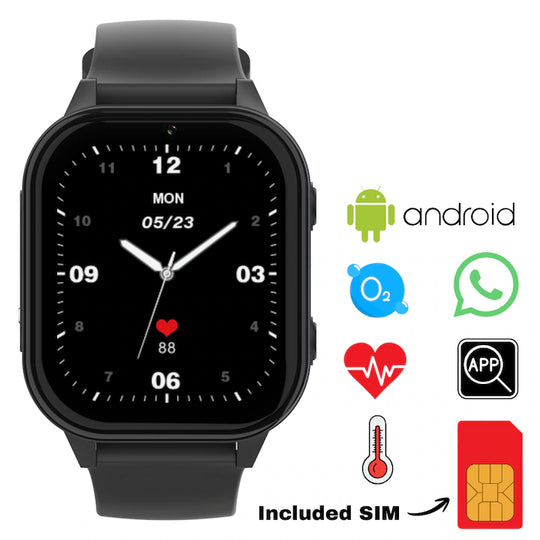 Ceas Smartwatch GPS Copii cu Localizare si Telefon Techone KT19T, Negru