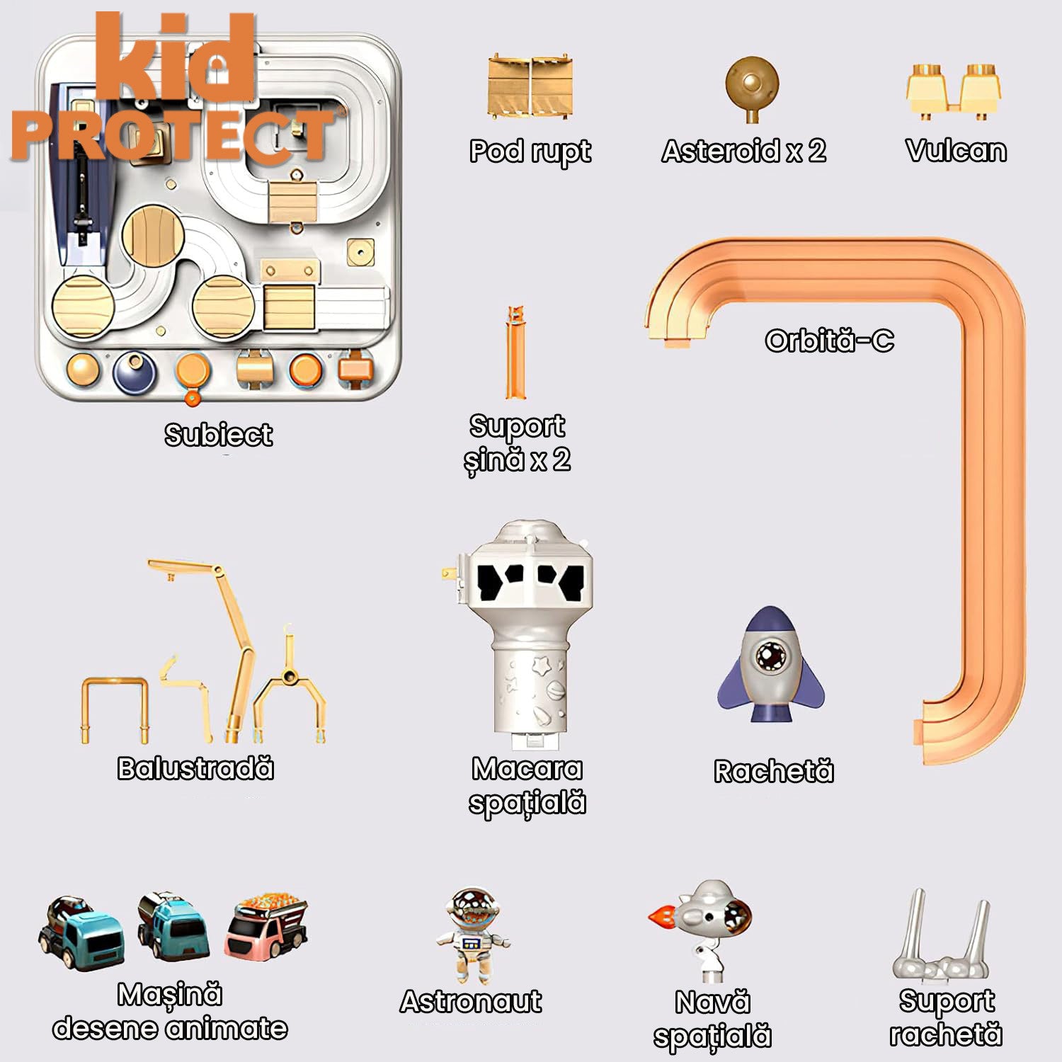 Set de Constructie cu Piese Tip Lego 8 in 1 Kidprotect NavalForge