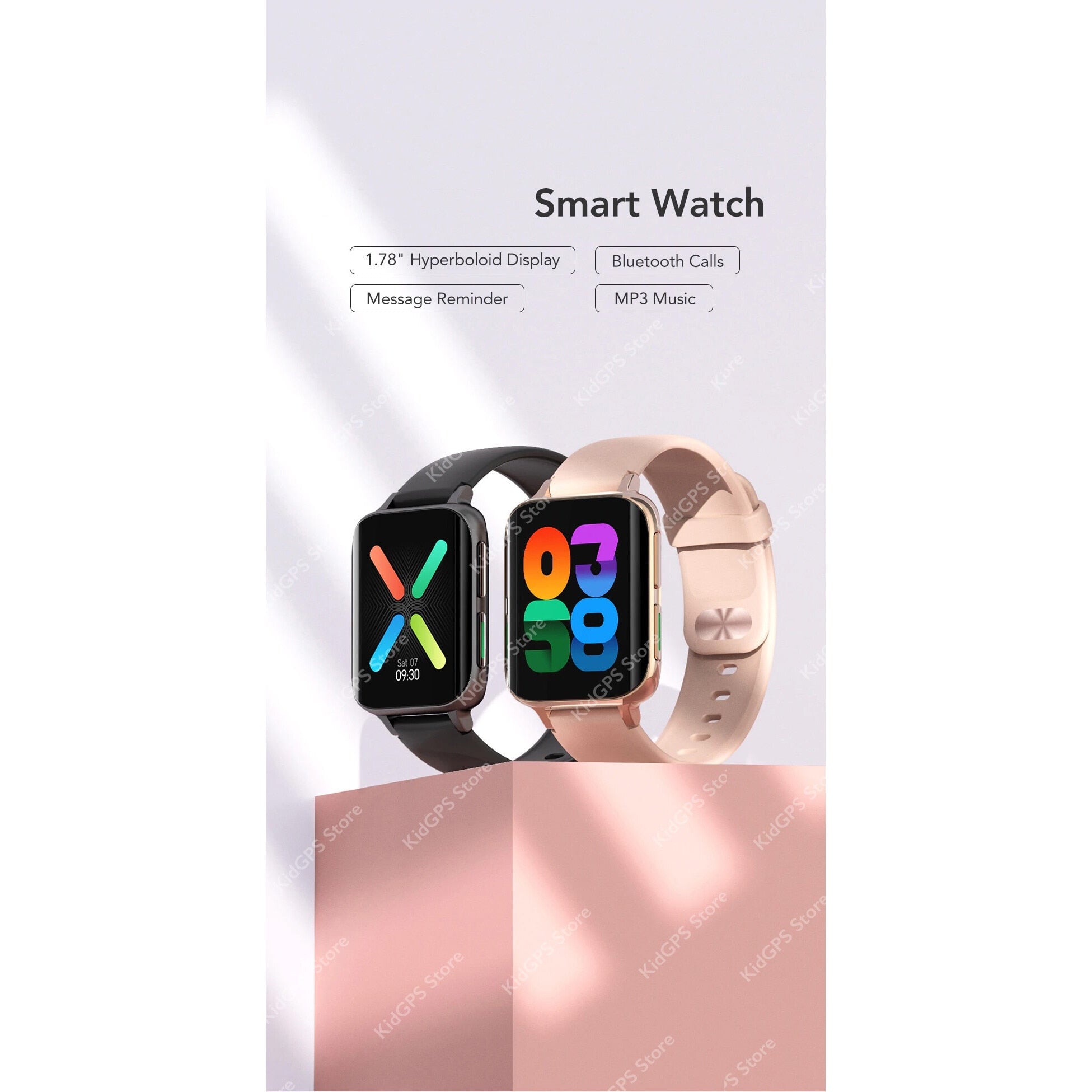 Ceas smartwatch TechONE™ DT93 Pro, Negru