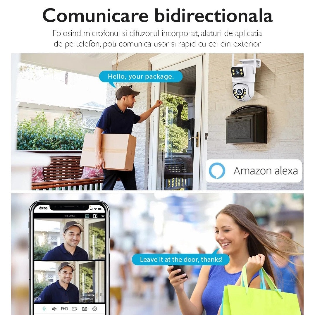 Camera De Supraveghere Video CCTV Dubla WIFI Loosafe® 80XM Safe Pal