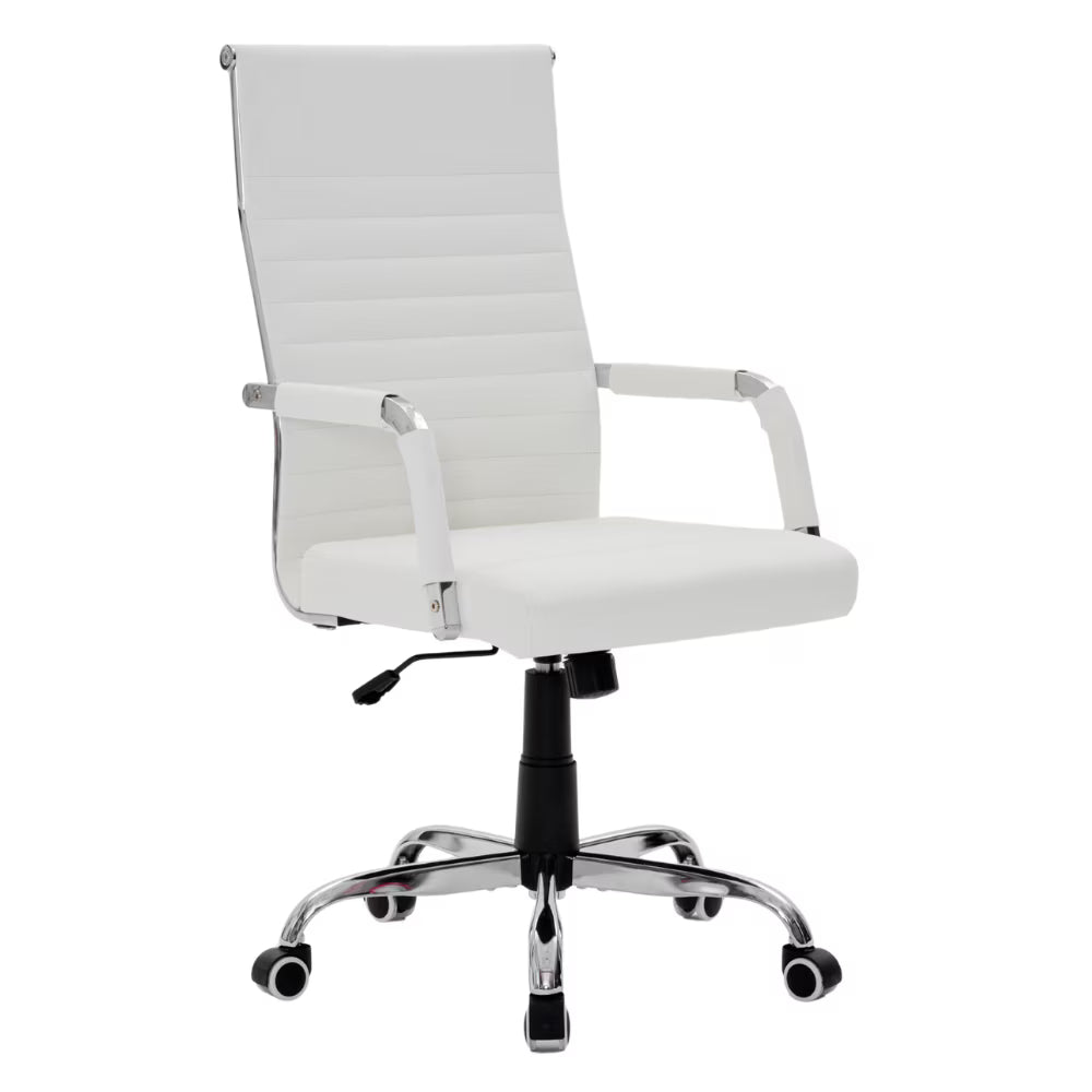 Scaun De Birou Directorial Ergonomic KD Home Syncro, Alb