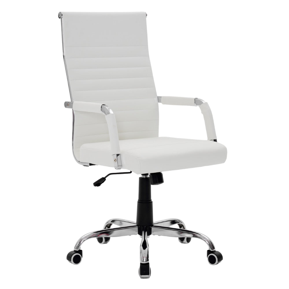 Scaun De Birou Directorial Ergonomic KD Home Syncro, Alb