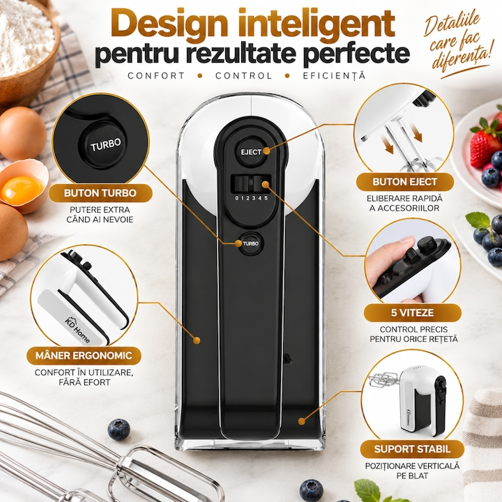 Mixer De Mana Vertical KD Home MasterWhisk Pro