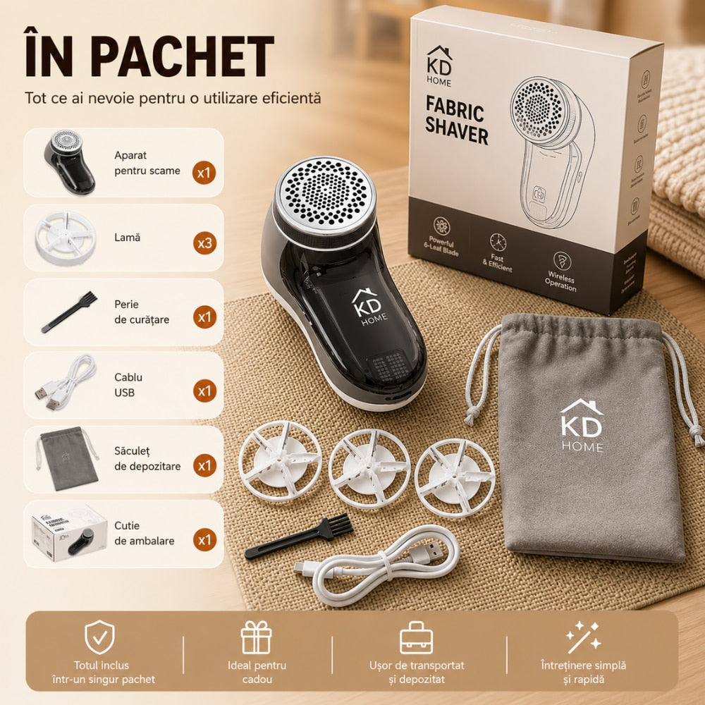 Aparat De Curatat Scame Cu Acumulator KD Home FuzzZero