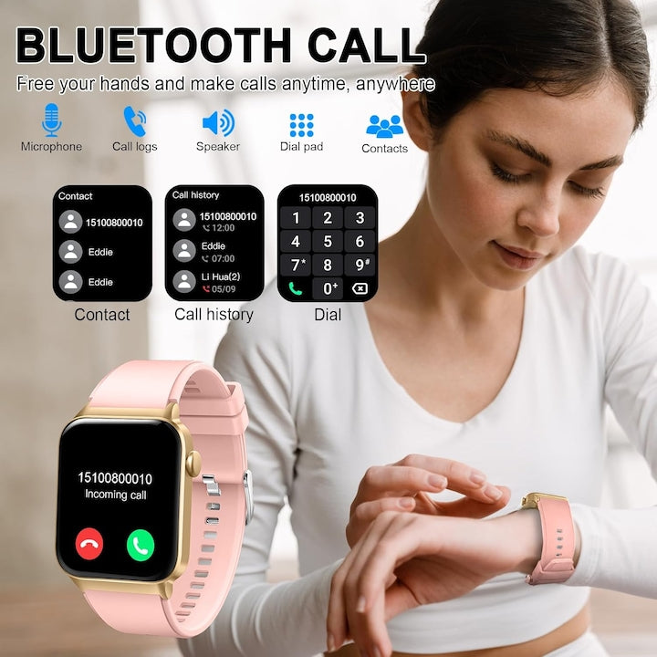 Ceas Smartwatch Femei TechONE® Zen Wrist, Gold