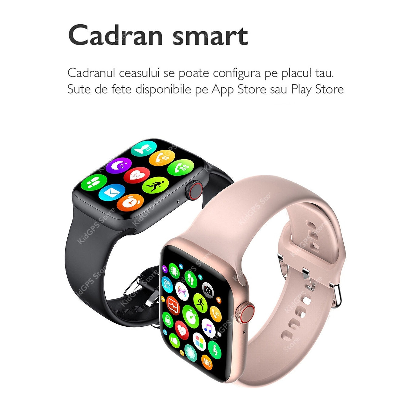 Ceas smartwatch TechONE™ W26 Pro, Negru