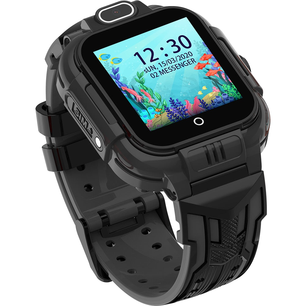 Ceas smartwatch GPS copii Techone™ KT16 4G, Negru
